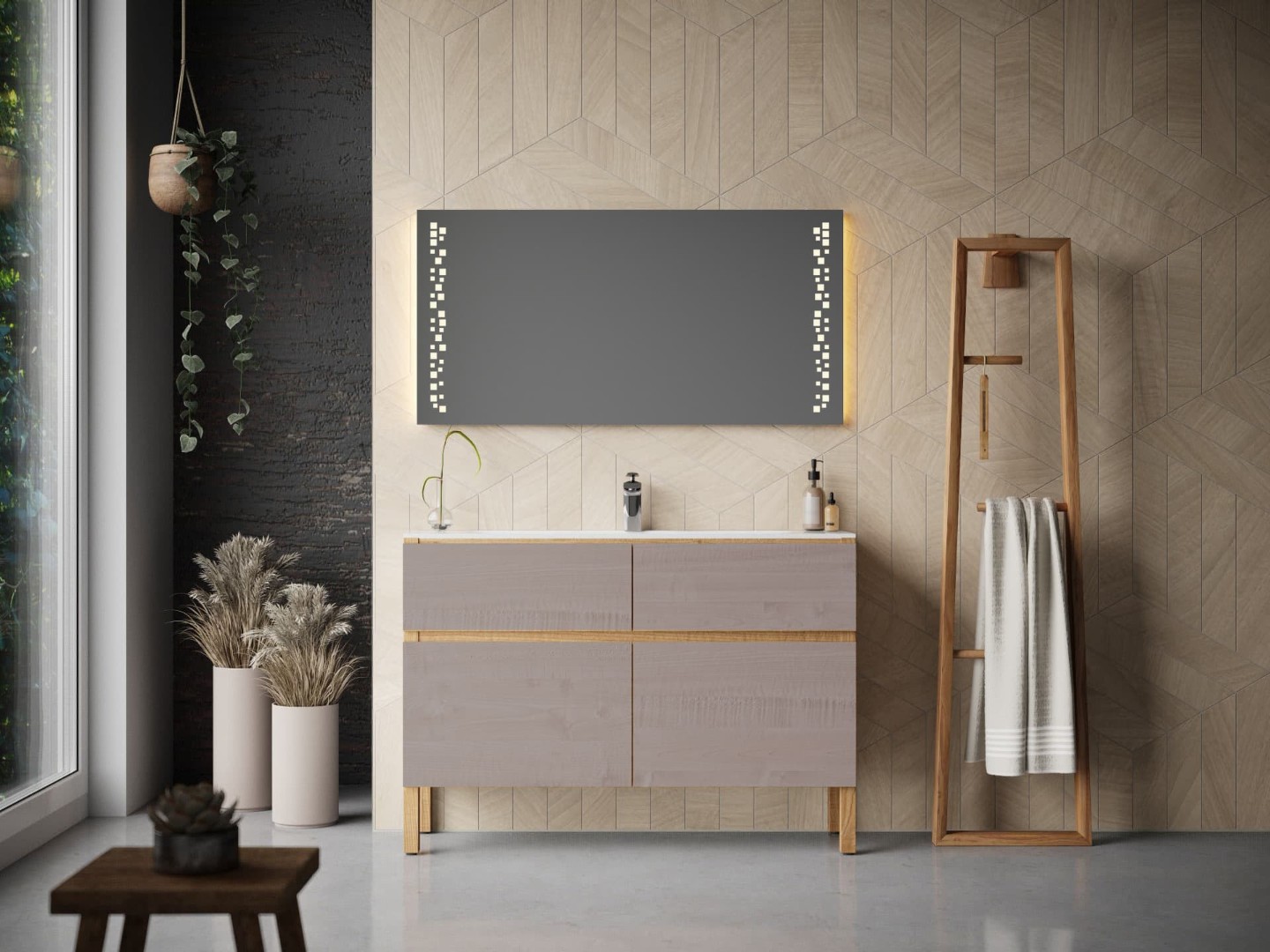 Зеркало с подсветкой в ванную комнату Роуз